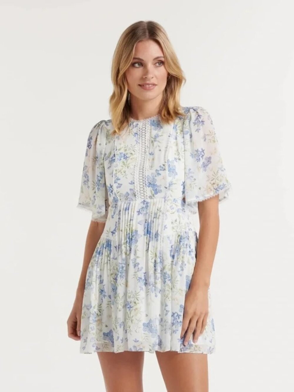 EVER NEW Jade Angel Sleeve Mini Dress - Picture 3 of 4